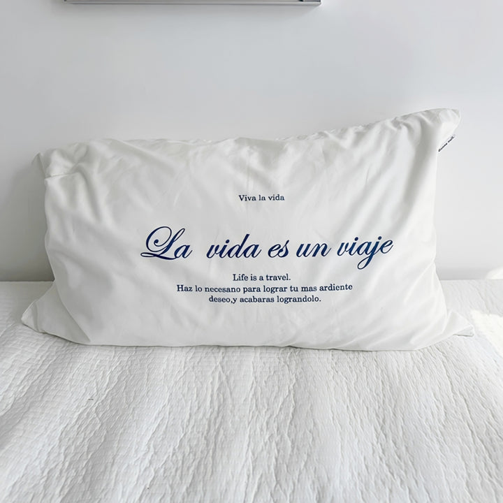White Blue Mix Pillowcase