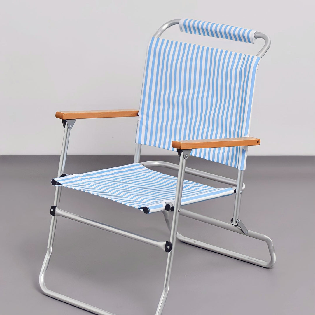 Folding Striped Leisure Chair