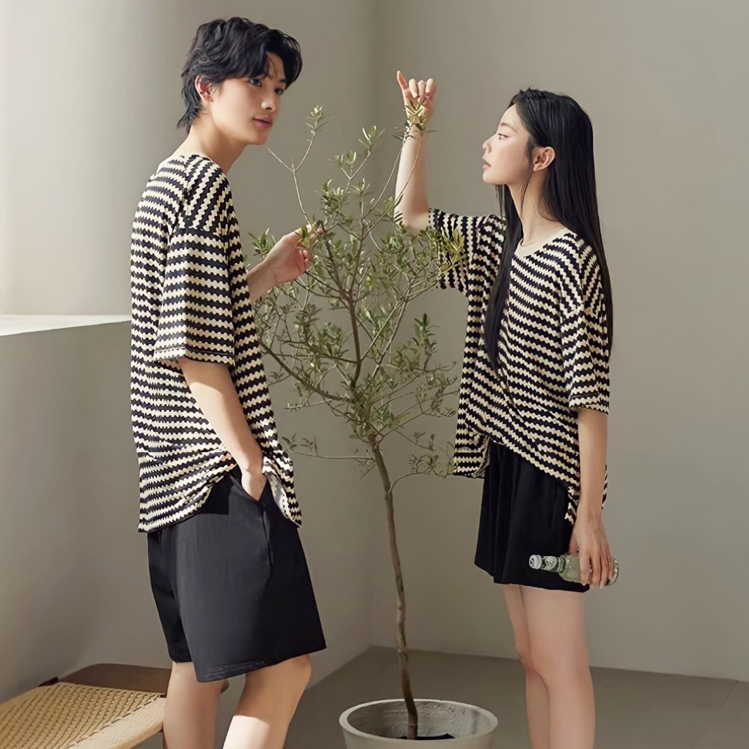 Wave Border Loungewear 