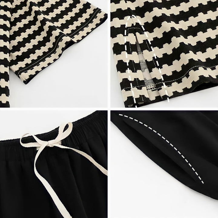 Wave Border Loungewear 