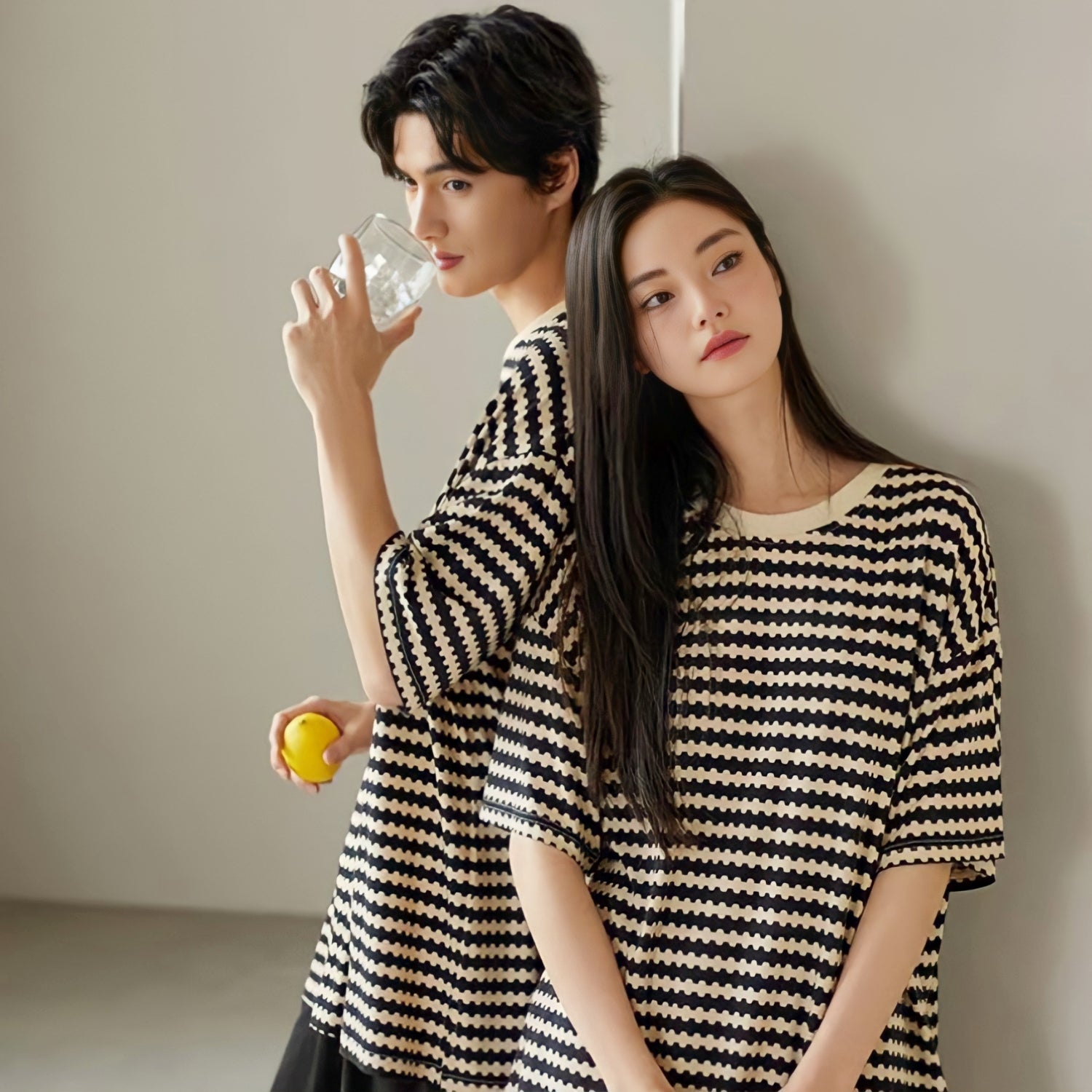 Wave Border Loungewear 