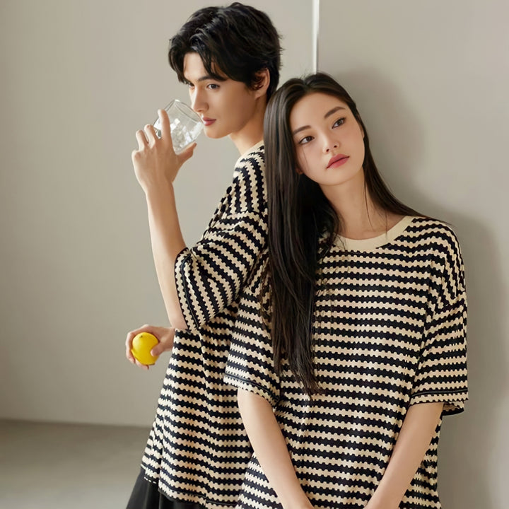 Wave Border Loungewear 
