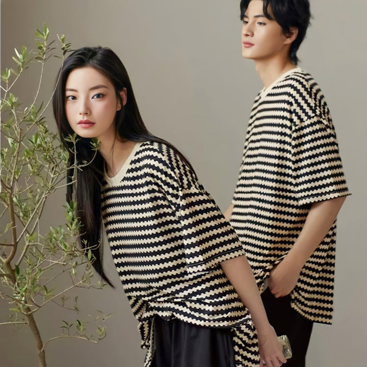 Wave Border Loungewear 