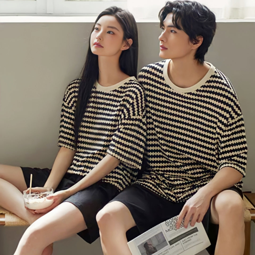 Wave Border Loungewear 
