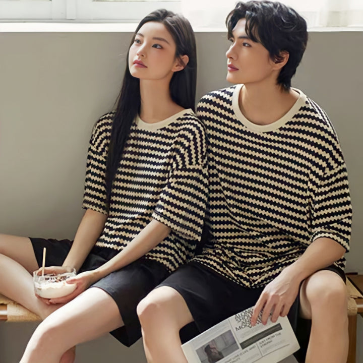 Wave Border Loungewear 