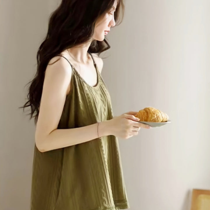Summer pure cotton camisole loungewear 