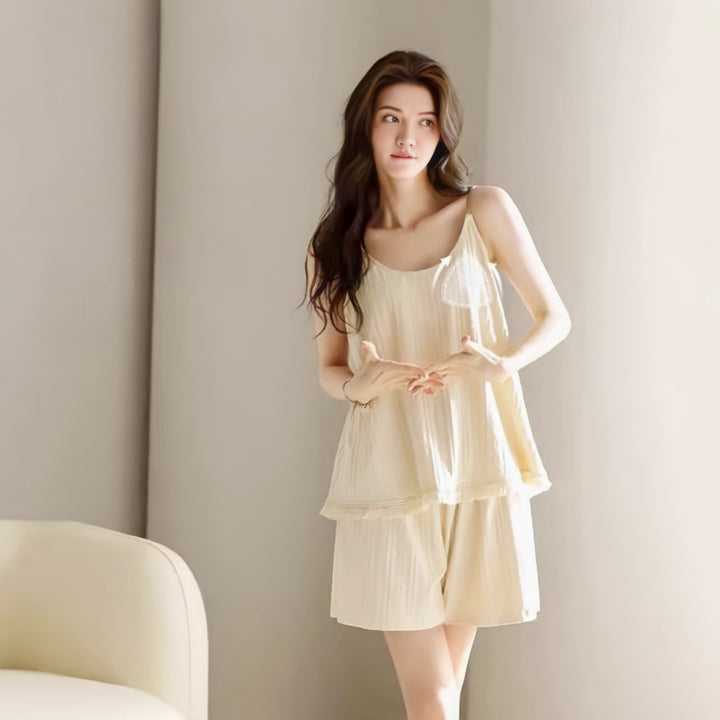 Summer pure cotton camisole loungewear 