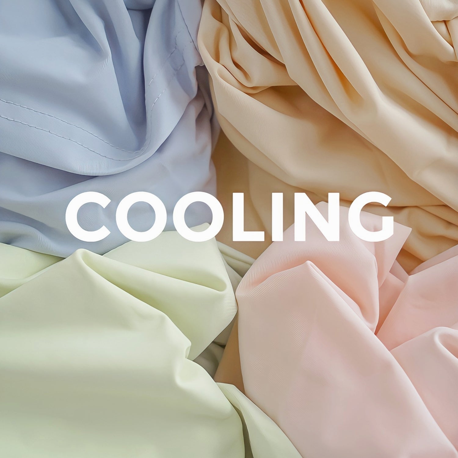 Macaron color cooling mat & pillowcase set