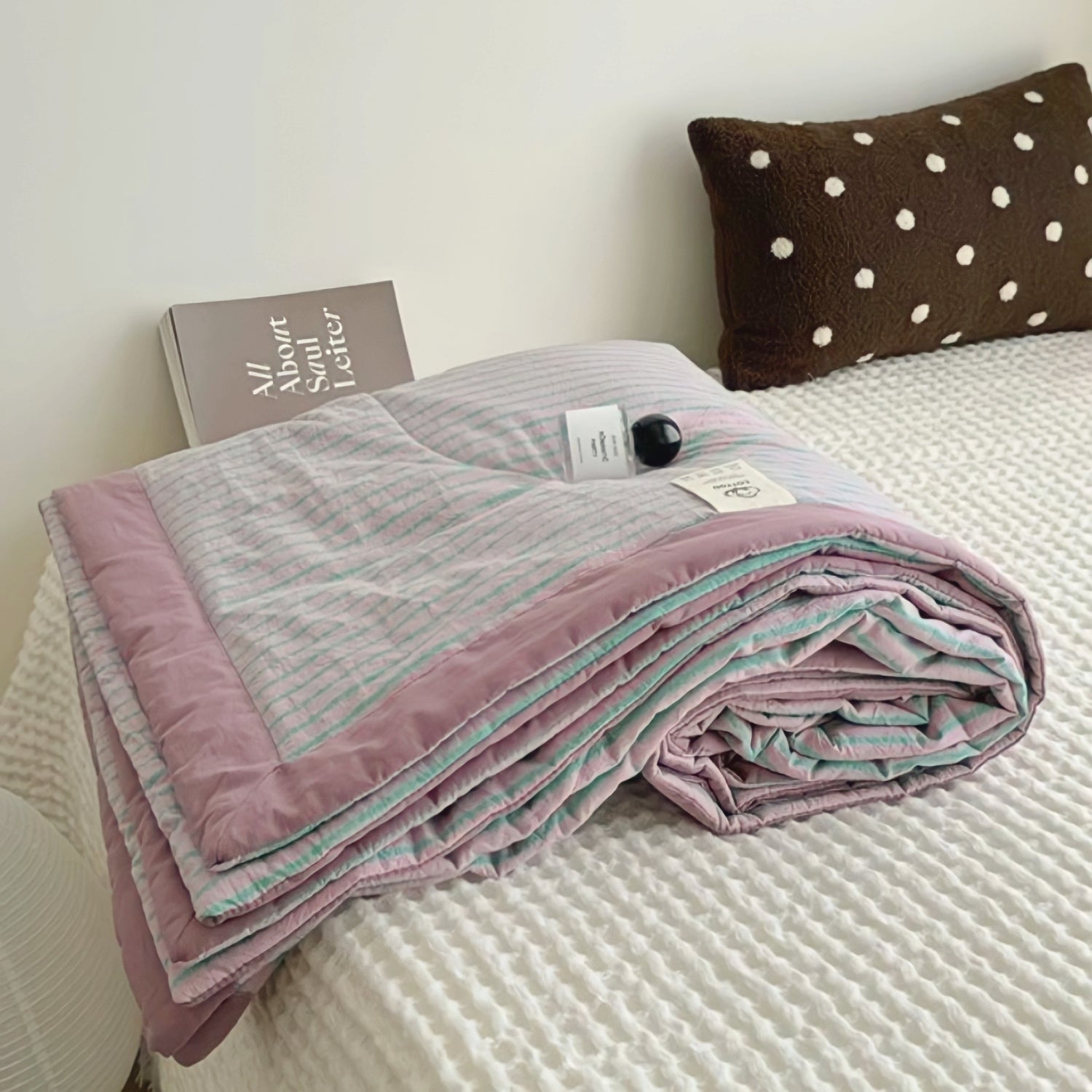 ストライプサマーコットンキルト 