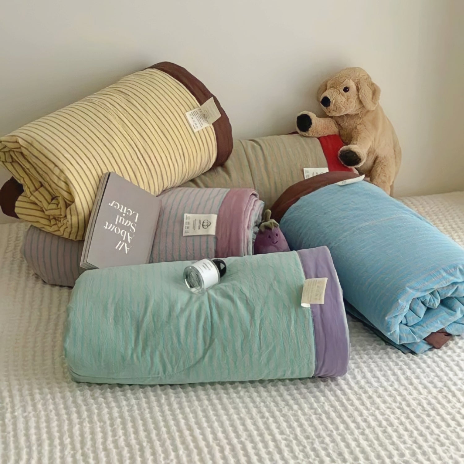 ストライプサマーコットンキルト 