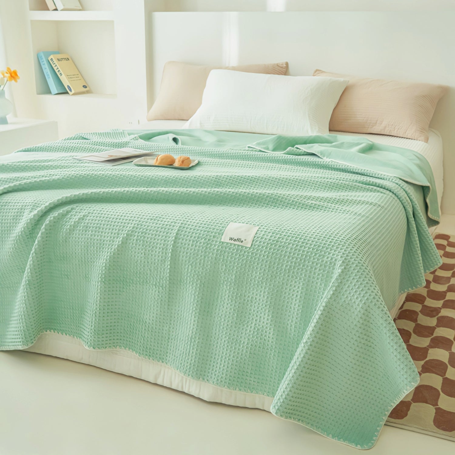 Colorful Waffle Blanket 