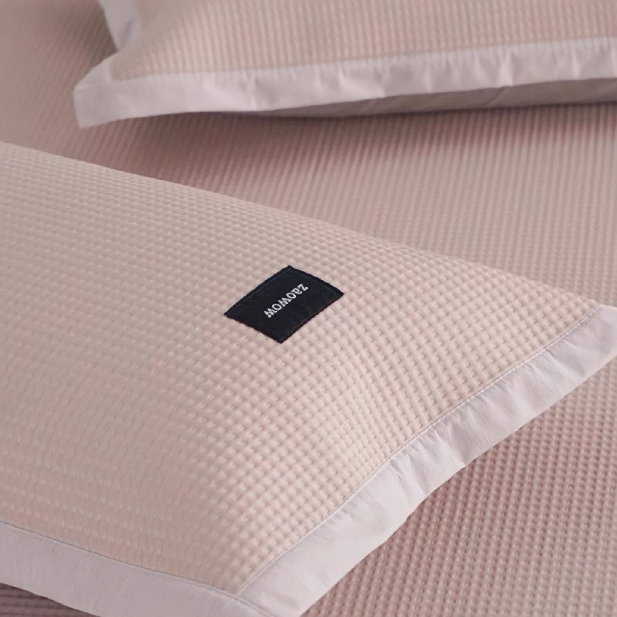 Waffle Ice Silk Cool Mat Pink