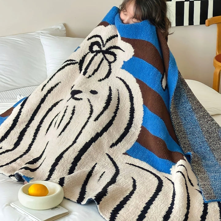 ニットフリースビッグヨーキーブランケット