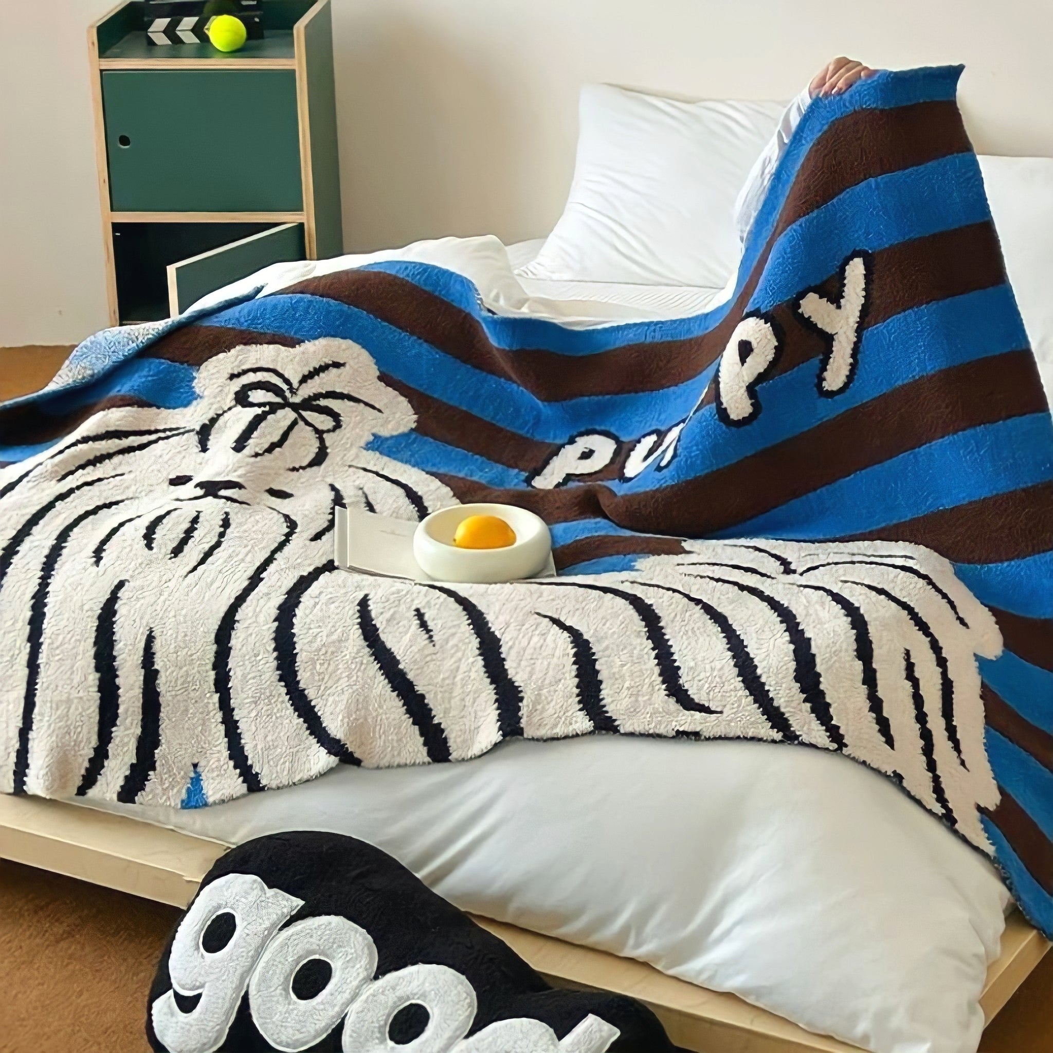 ニットフリースビッグヨーキーブランケット