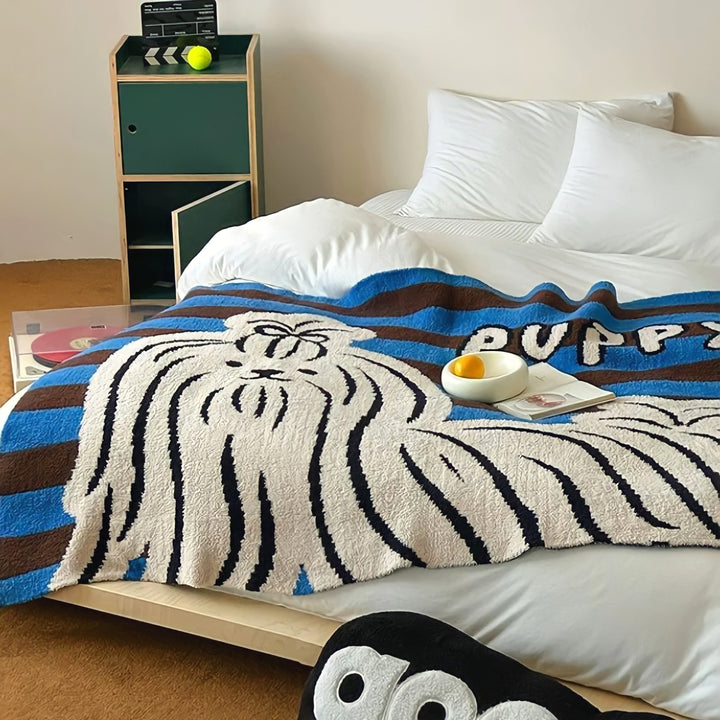 ニットフリースビッグヨーキーブランケット