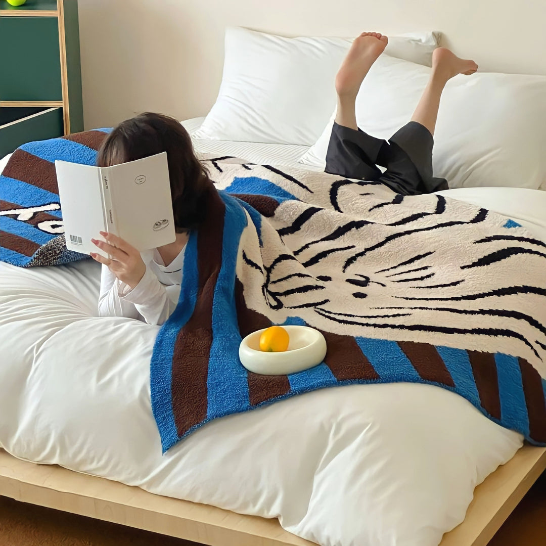 ニットフリースビッグヨーキーブランケット