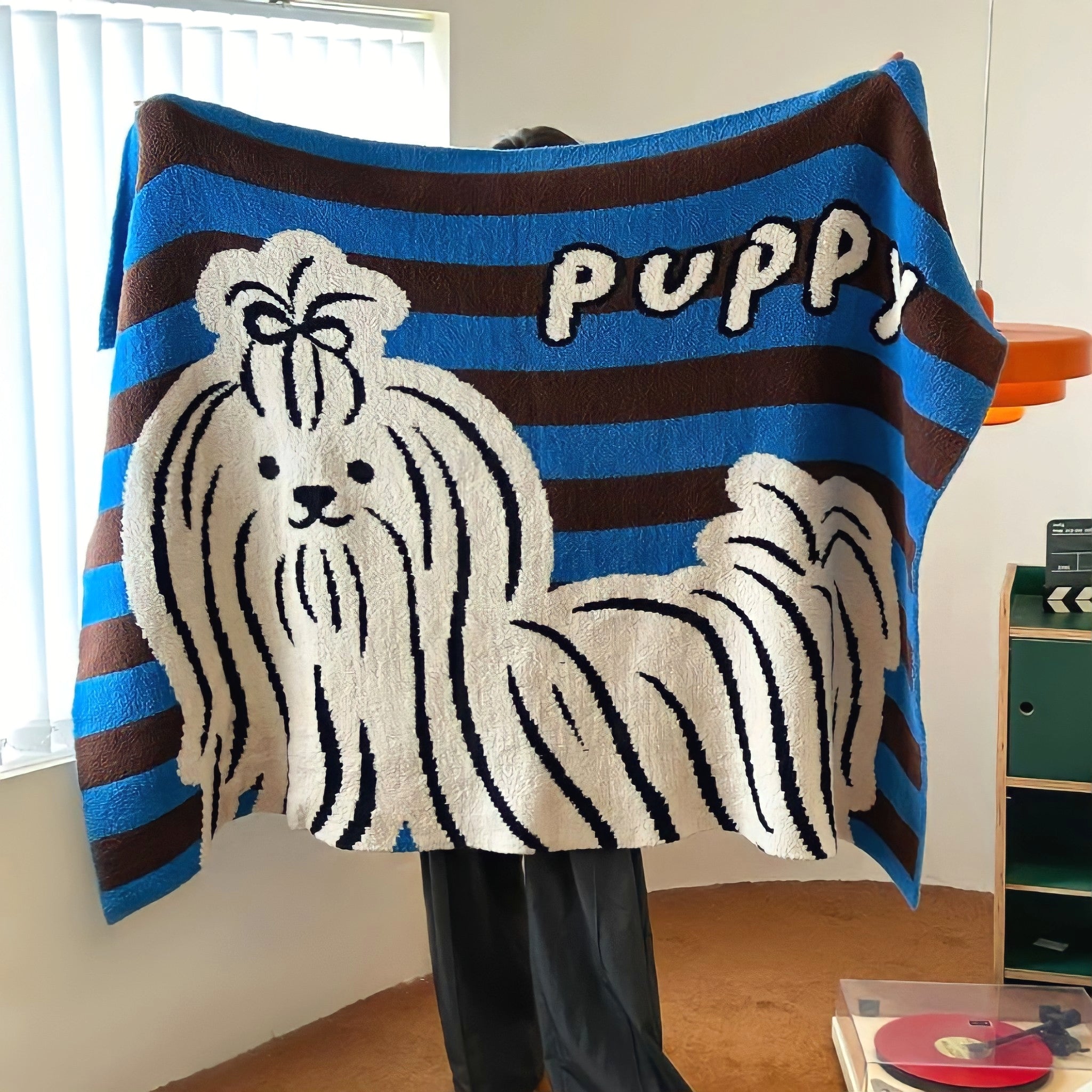 ニットフリースビッグヨーキーブランケット