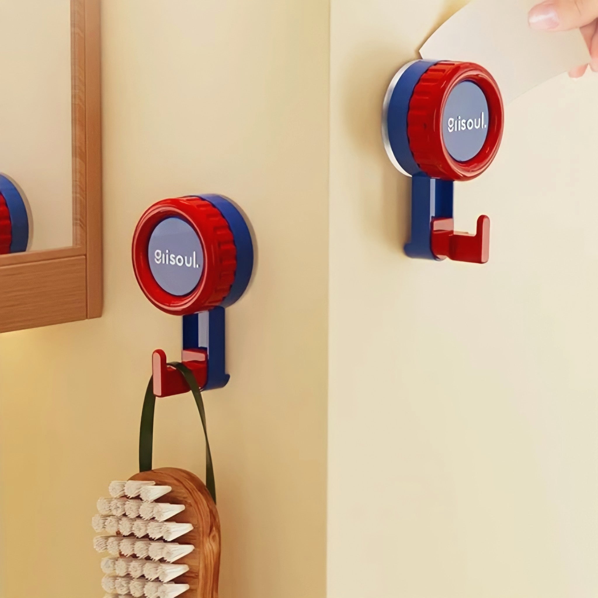 Combination color suction cup hook