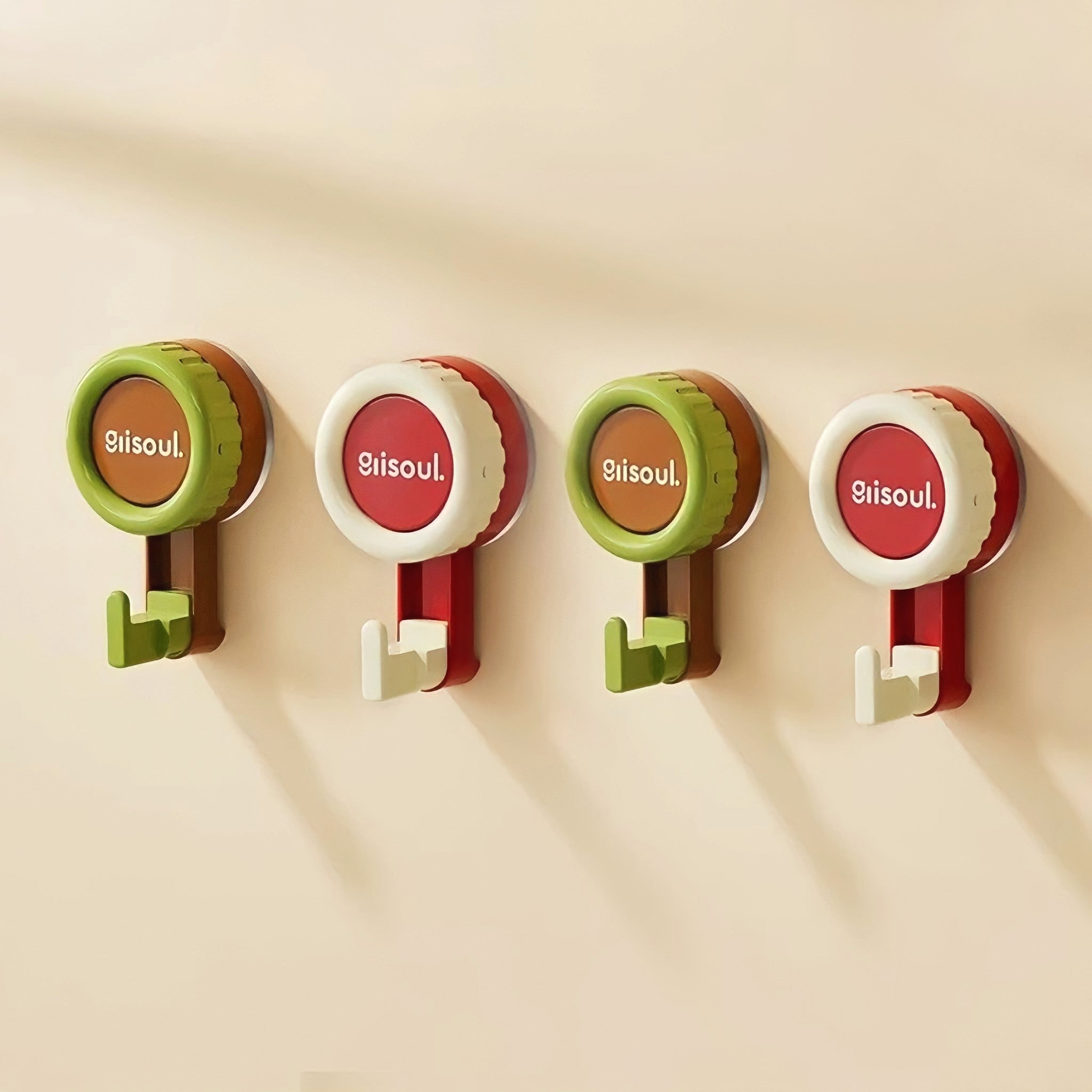 Combination color suction cup hook