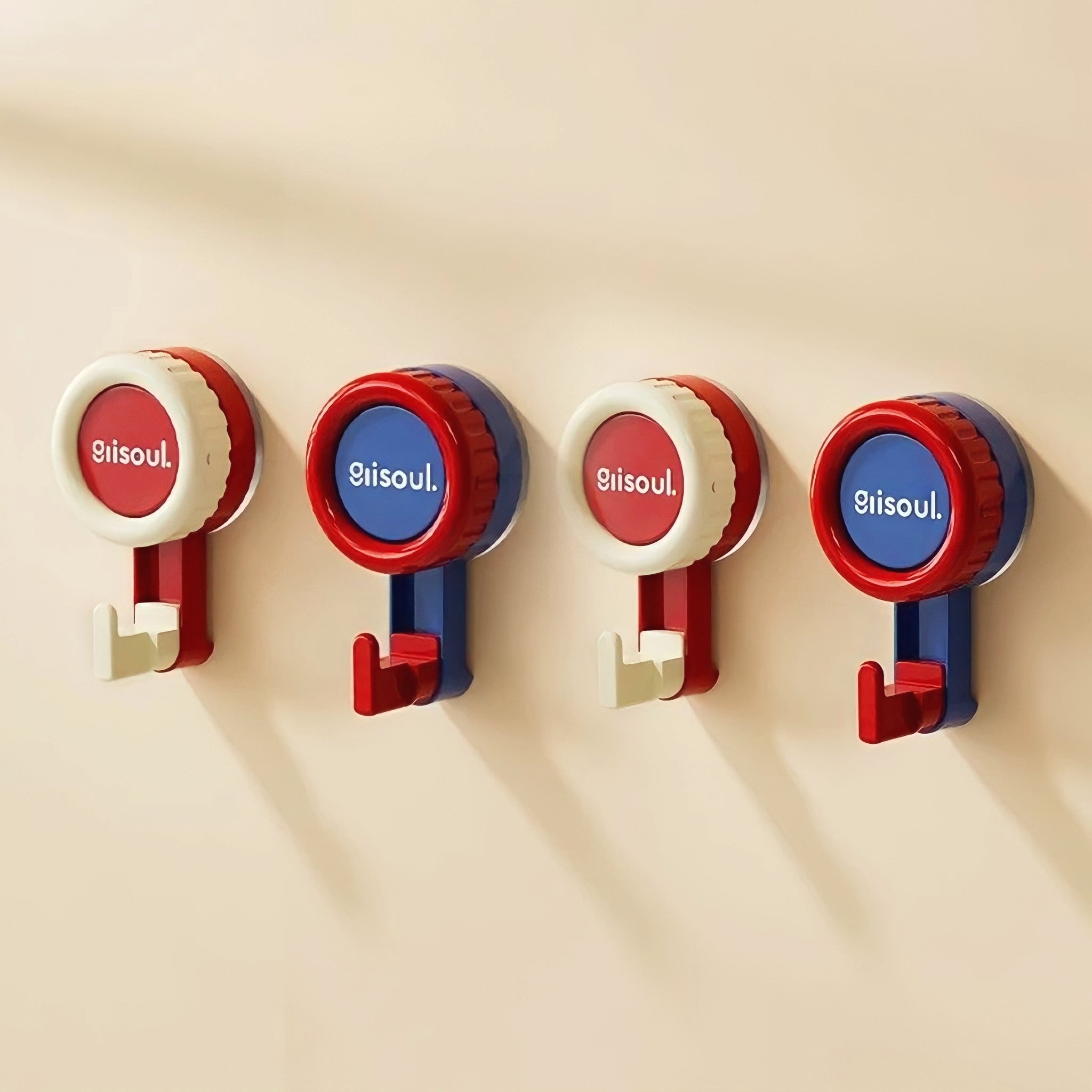 Combination color suction cup hook