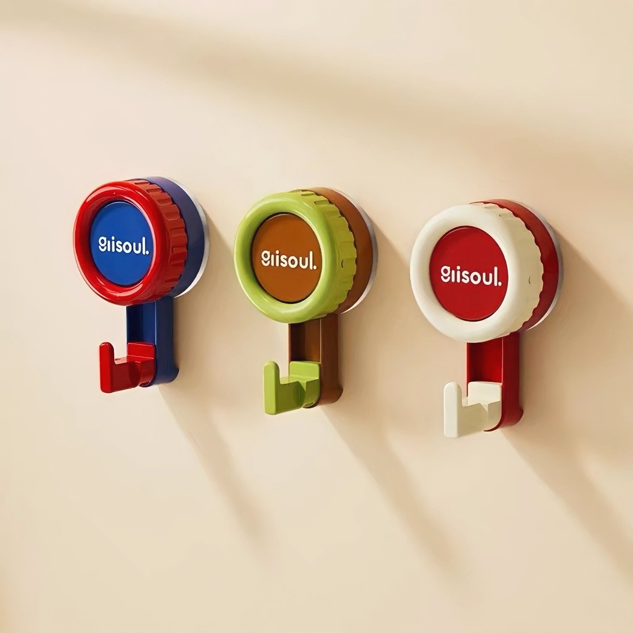 Combination color suction cup hook