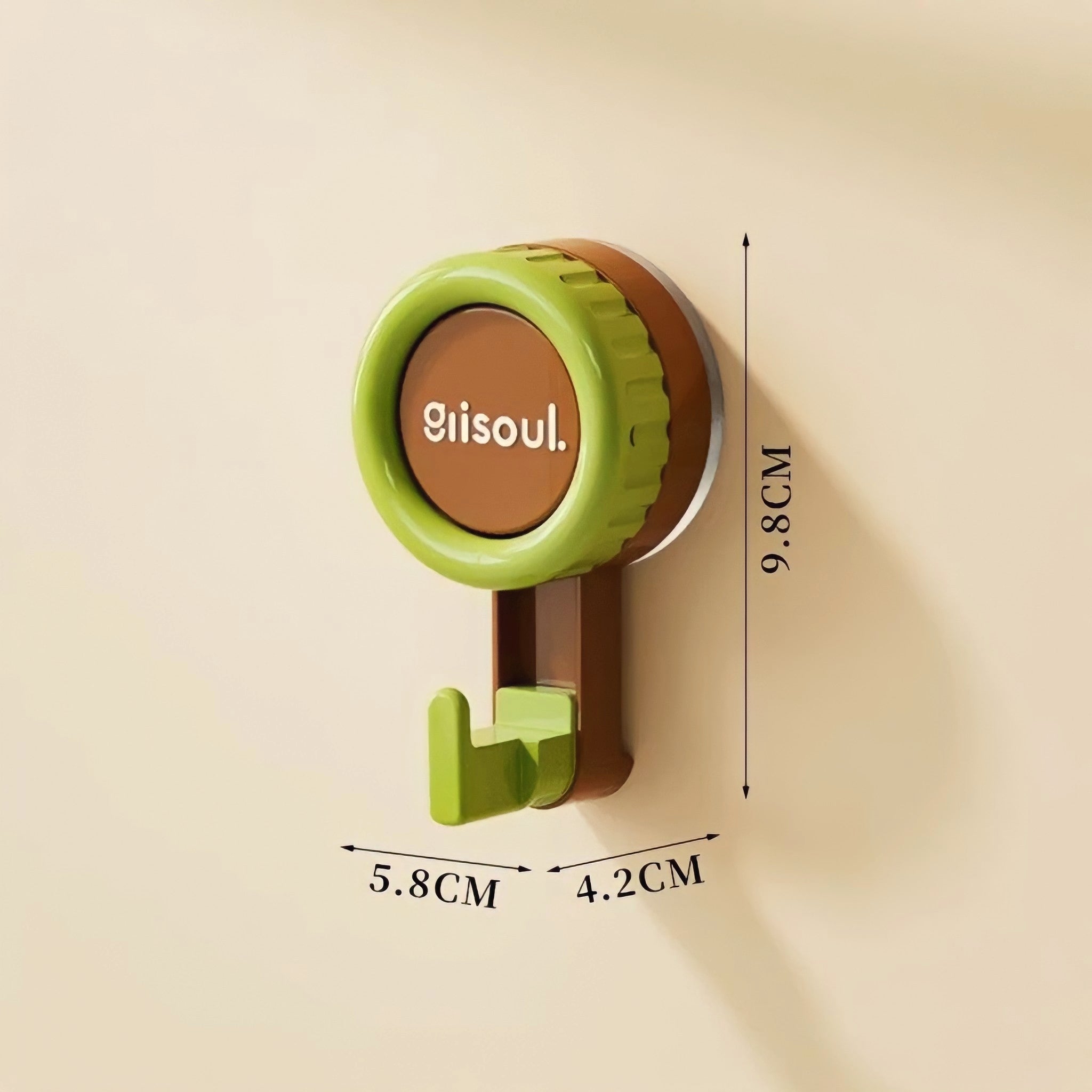 Combination color suction cup hook