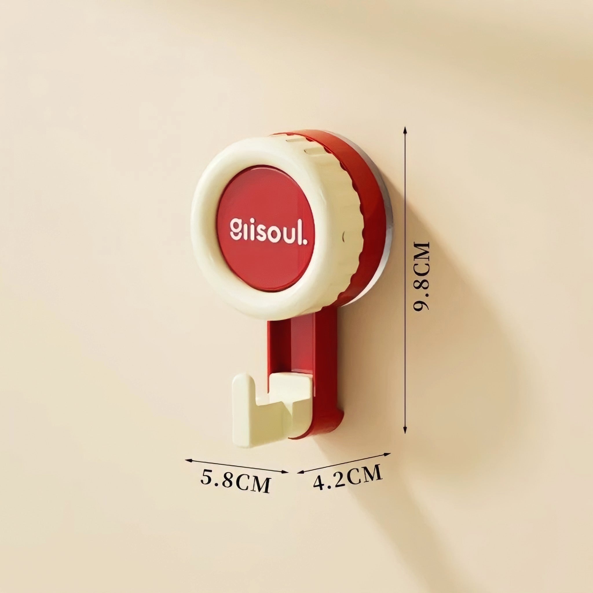 Combination color suction cup hook