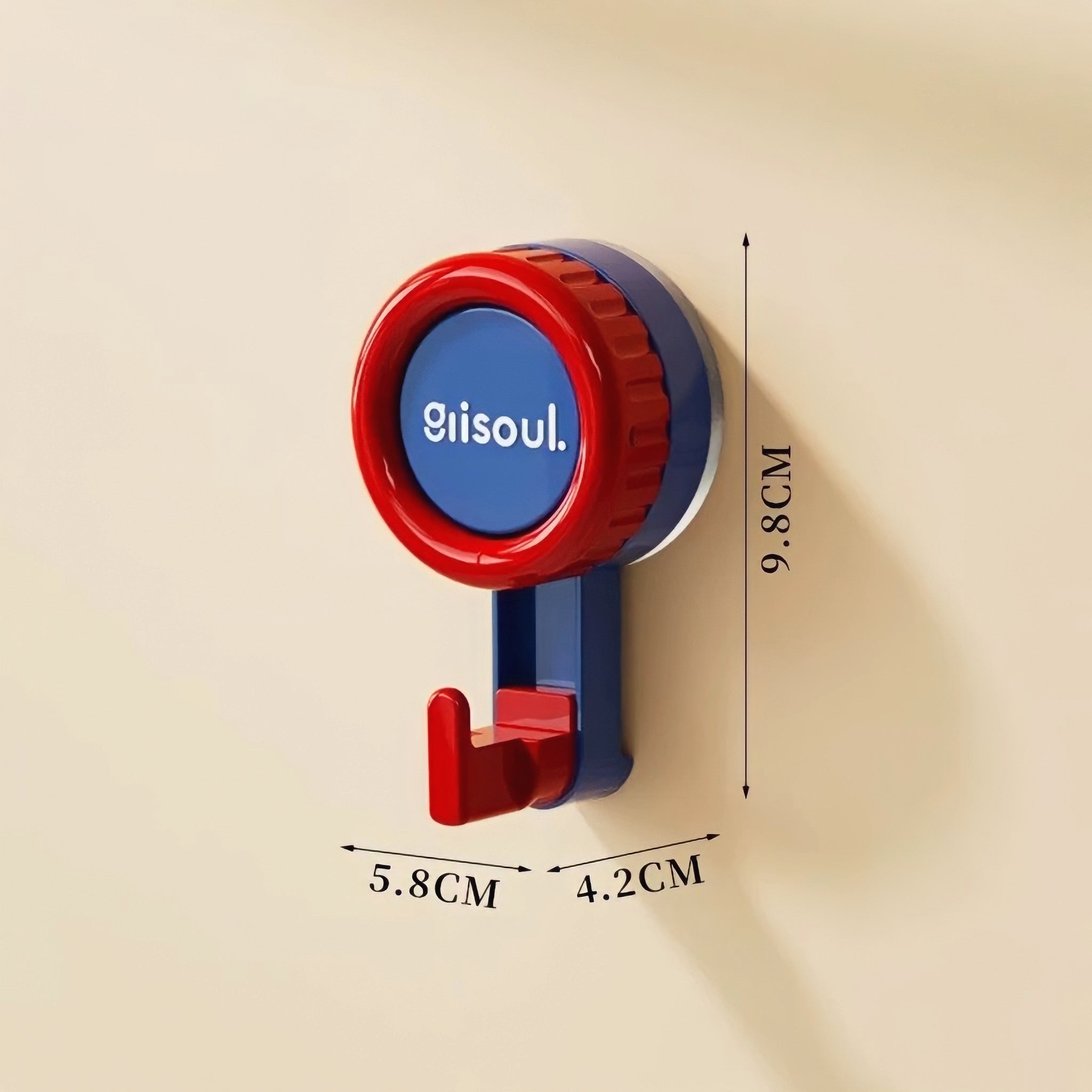 Combination color suction cup hook