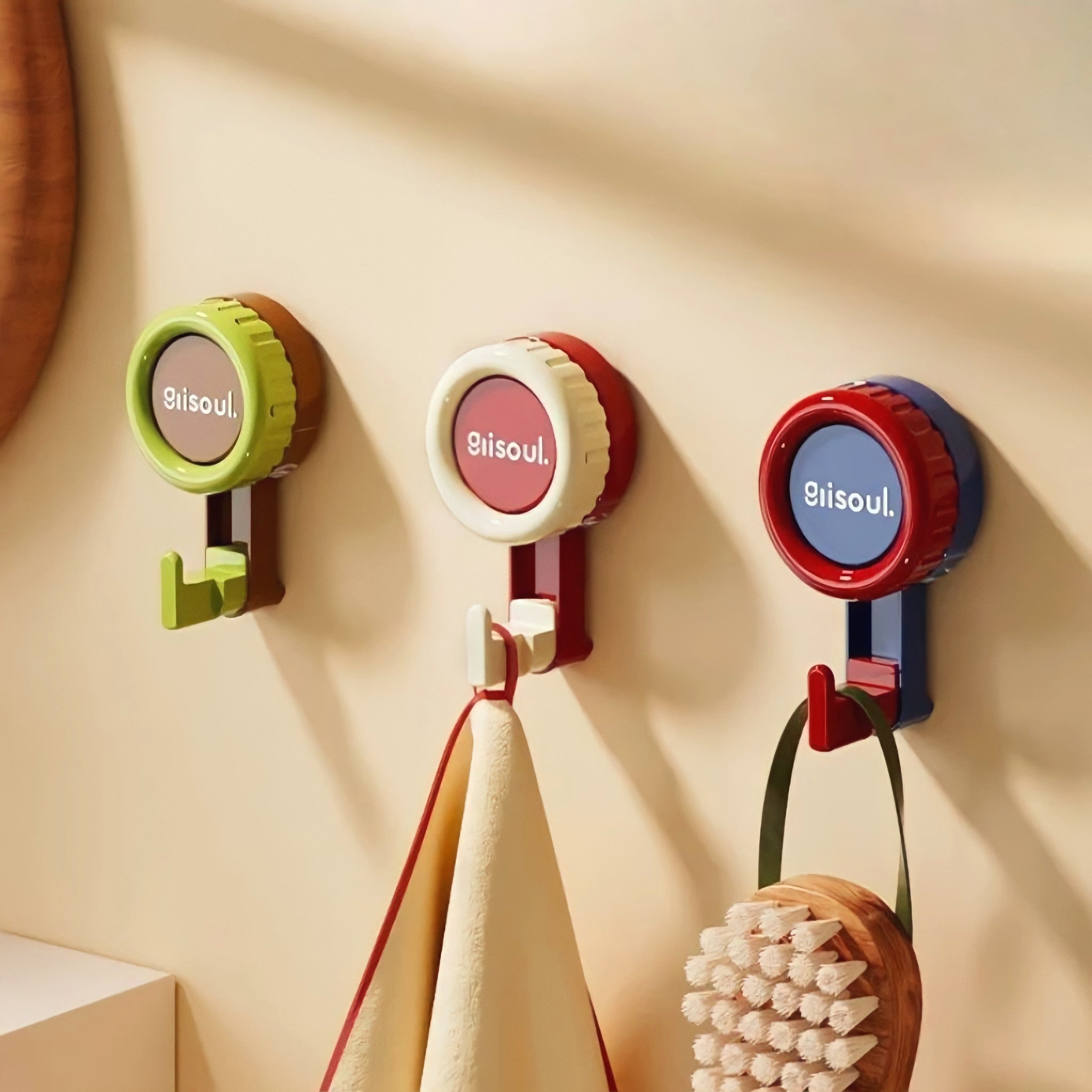 Combination color suction cup hook