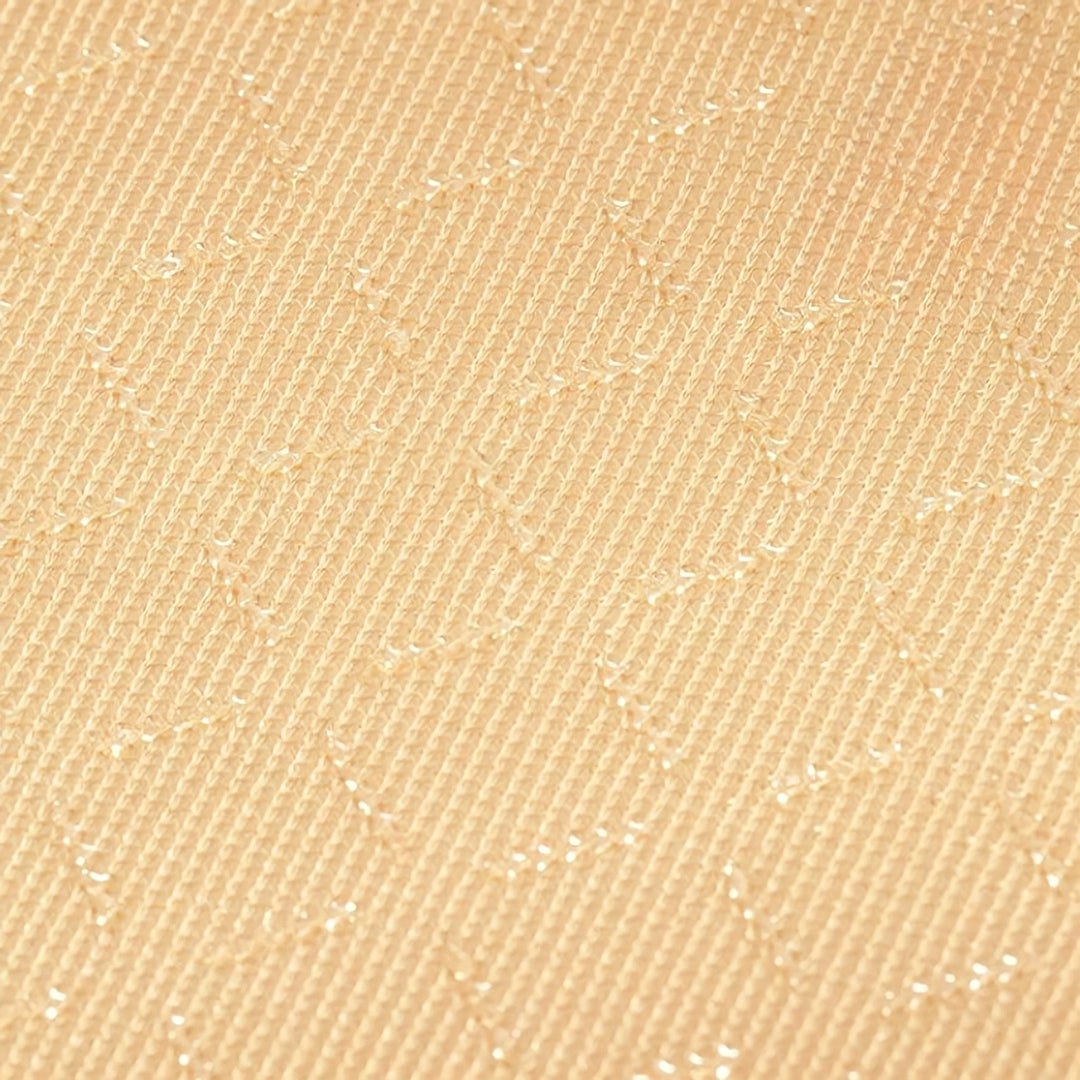 ウェーブブロックチェックシートクッション　ベージュ