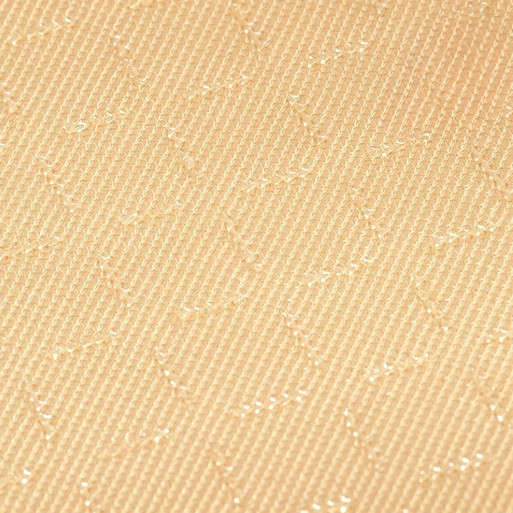 ウェーブブロックチェックシートクッション　ベージュ