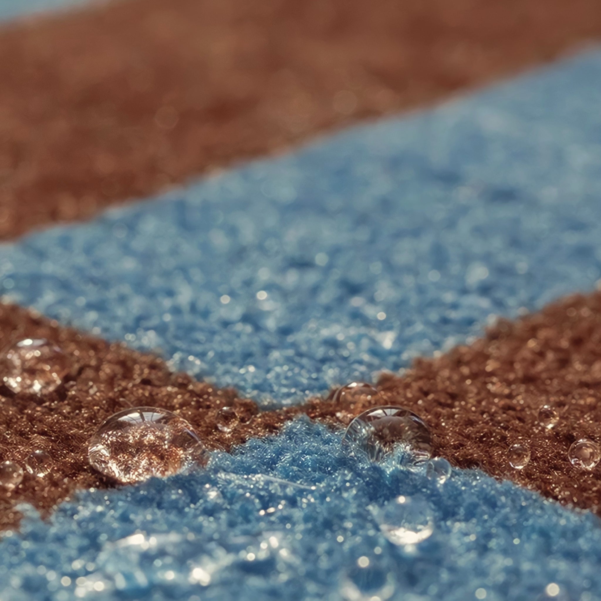 Round 3-Color Rug Carpet, Wave Block Check, Beige