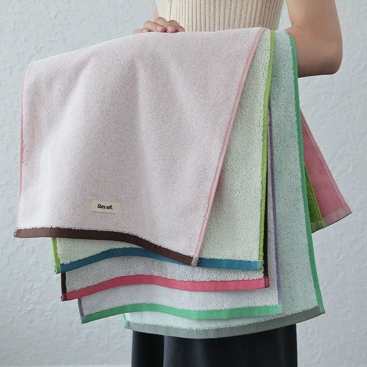 コットンニュアンスパイピングタオル