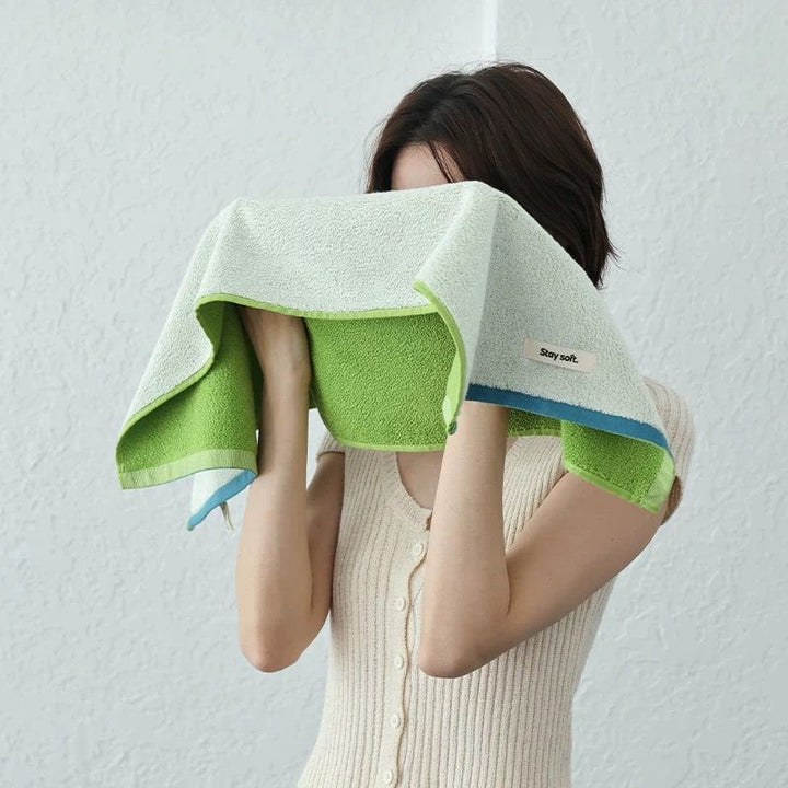 コットンニュアンスパイピングタオル