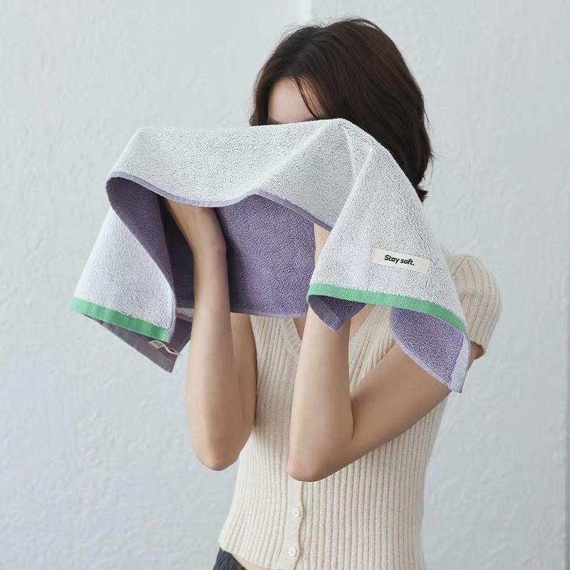 コットンニュアンスパイピングタオル