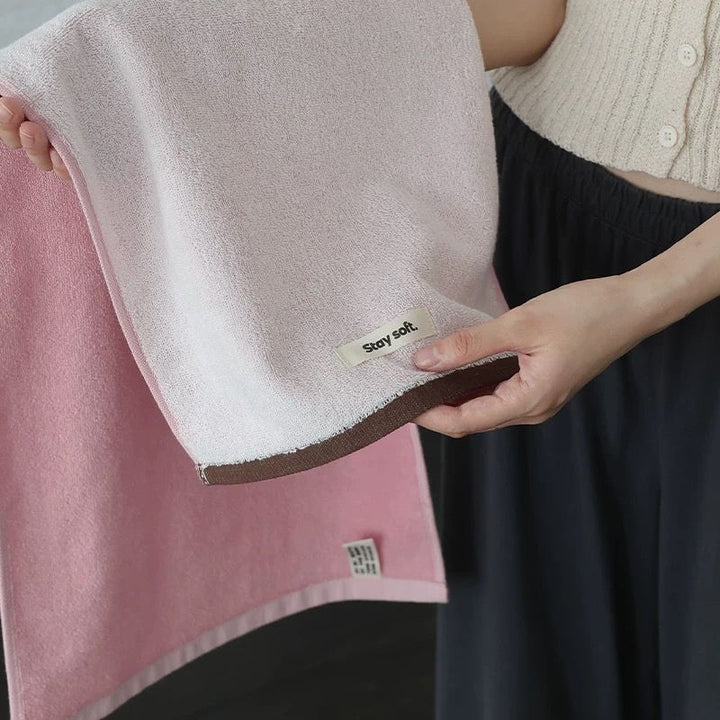 コットンニュアンスパイピングタオル