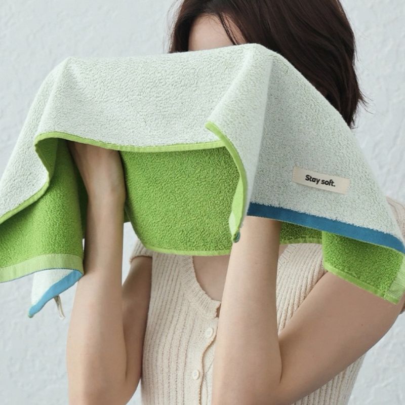 コットンニュアンスパイピングタオル