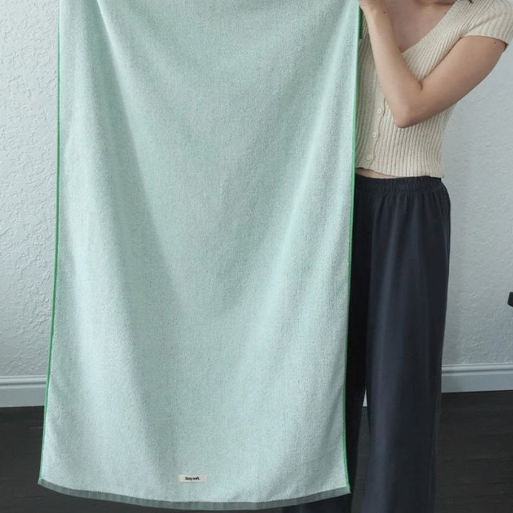 コットンニュアンスパイピングタオル