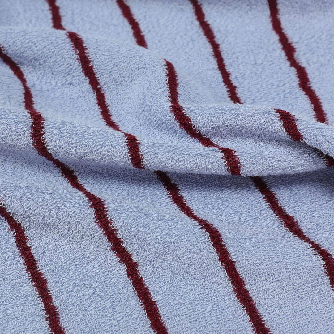 コットンコントラストラインタオル