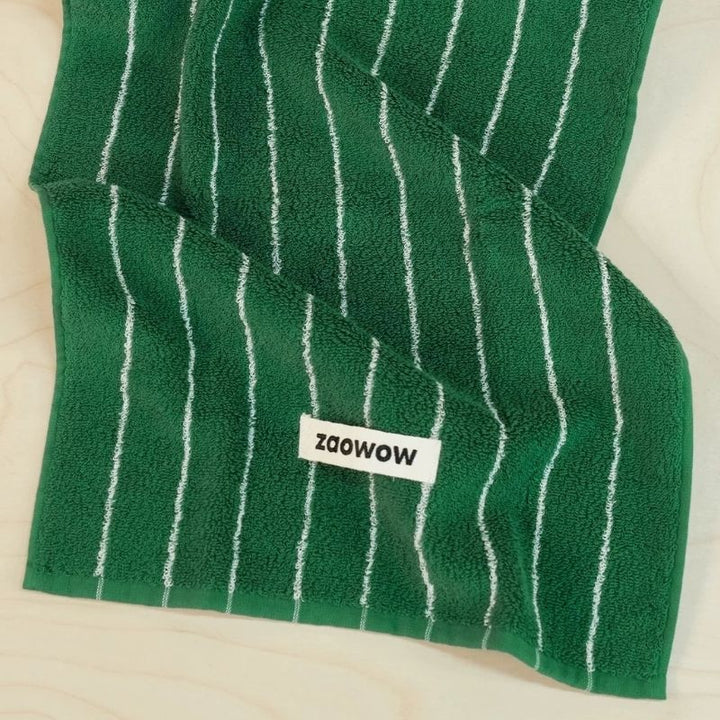 コントラストカラーストライプタオル