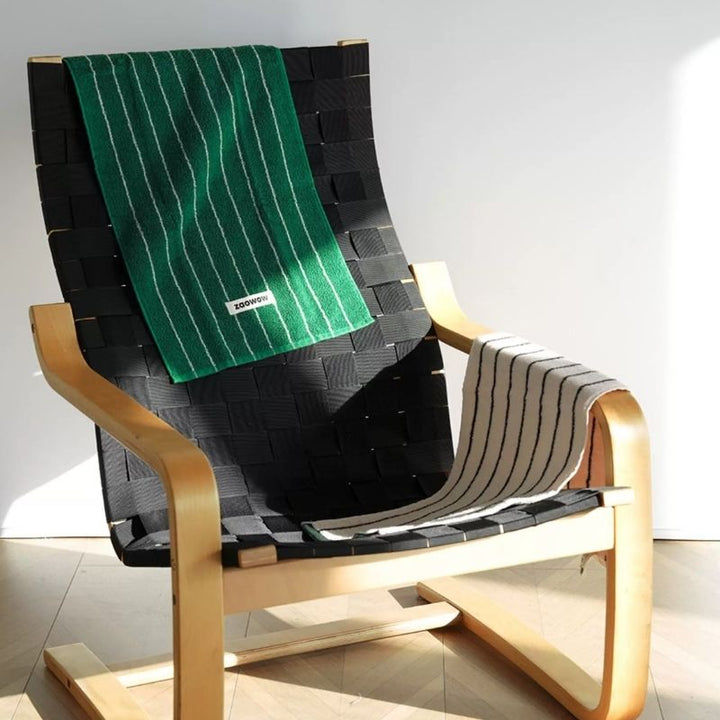 コントラストカラーストライプタオル