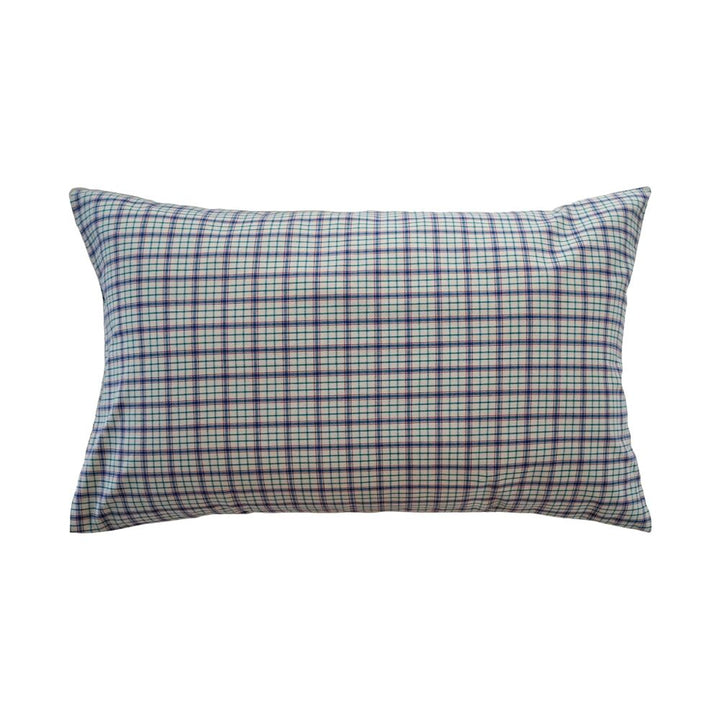 ピュアコットンチェック柄寝具カバー ライトグリーン