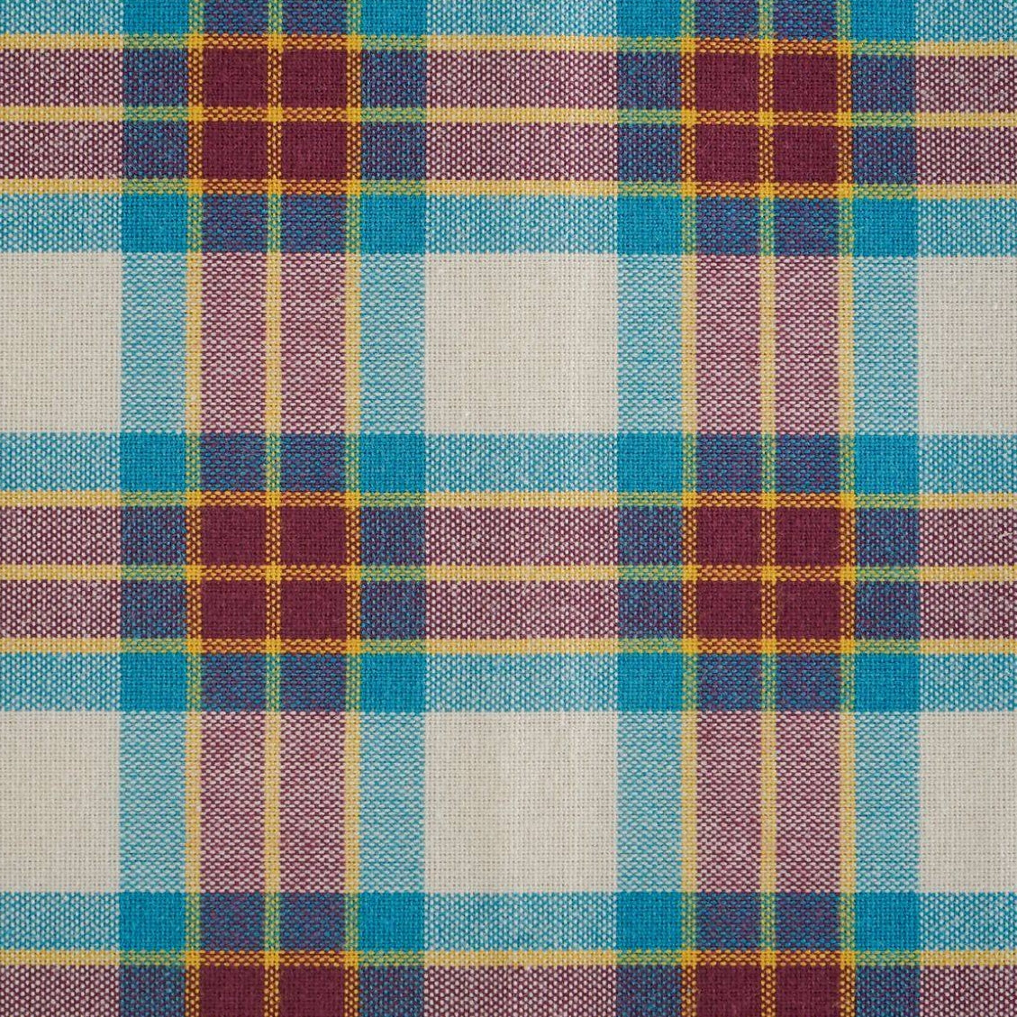 ピュアコットンチェック柄寝具カバー ベリーワイン