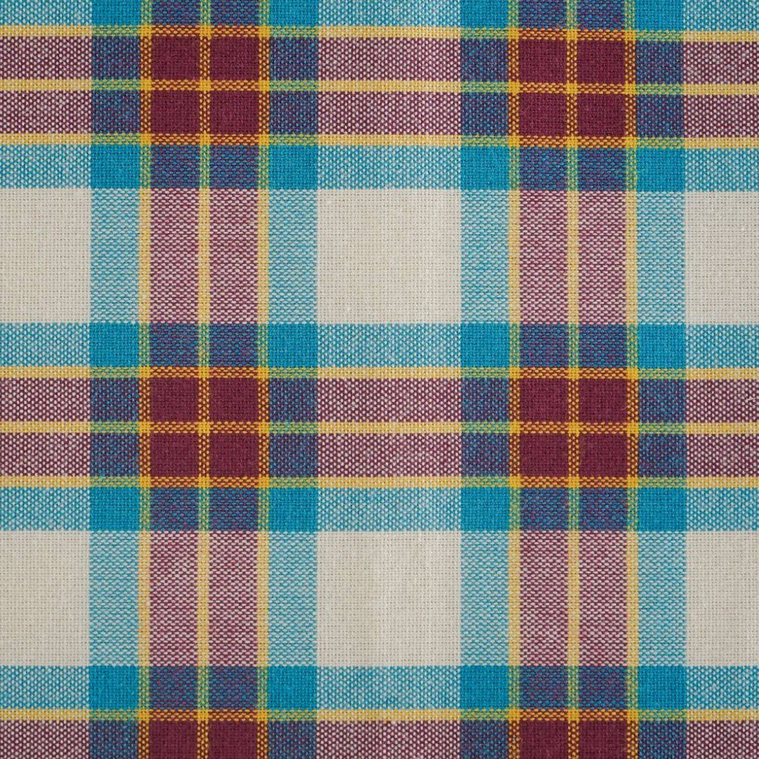 ピュアコットンチェック柄寝具カバー ベリーワイン