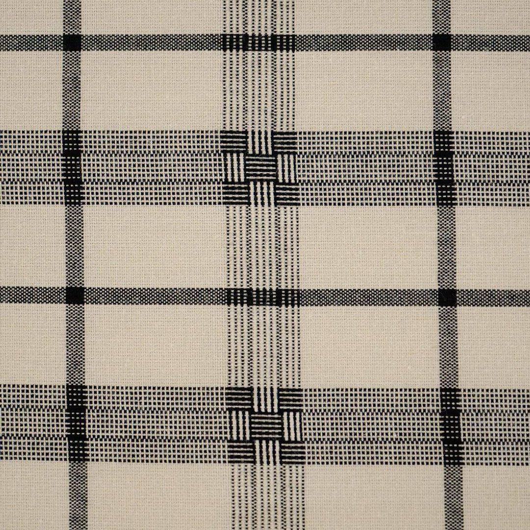 Pure Cotton Checkered Bedding Cover, Black