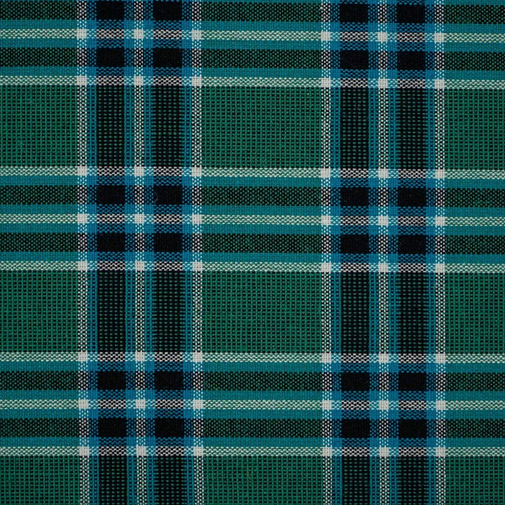 ピュアコットンチェック柄寝具カバー エメラルドグリーン