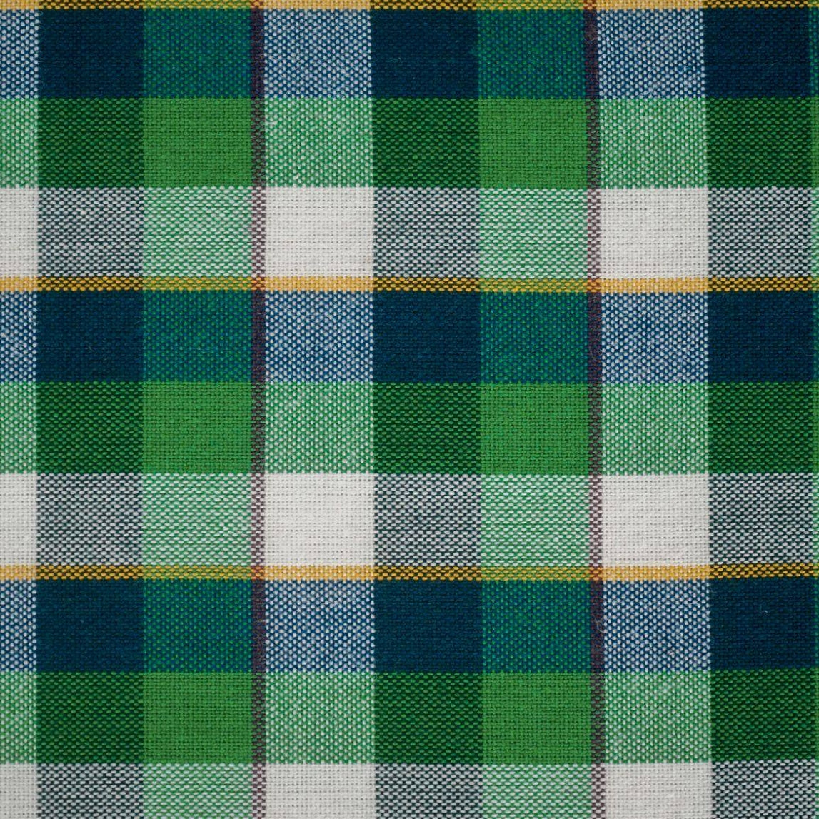 ピュアコットンチェック柄寝具カバー グリーン