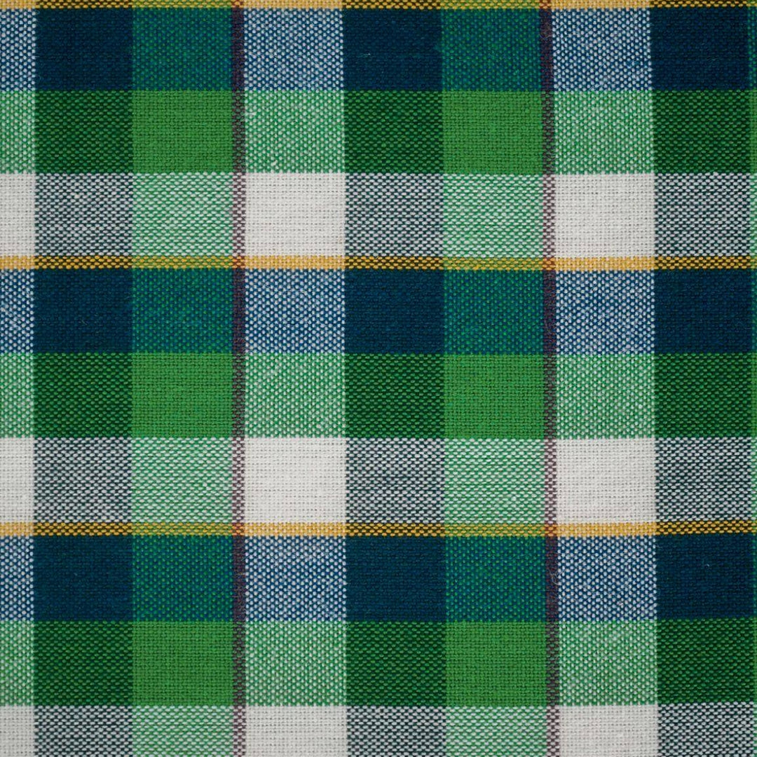 ピュアコットンチェック柄寝具カバー グリーン