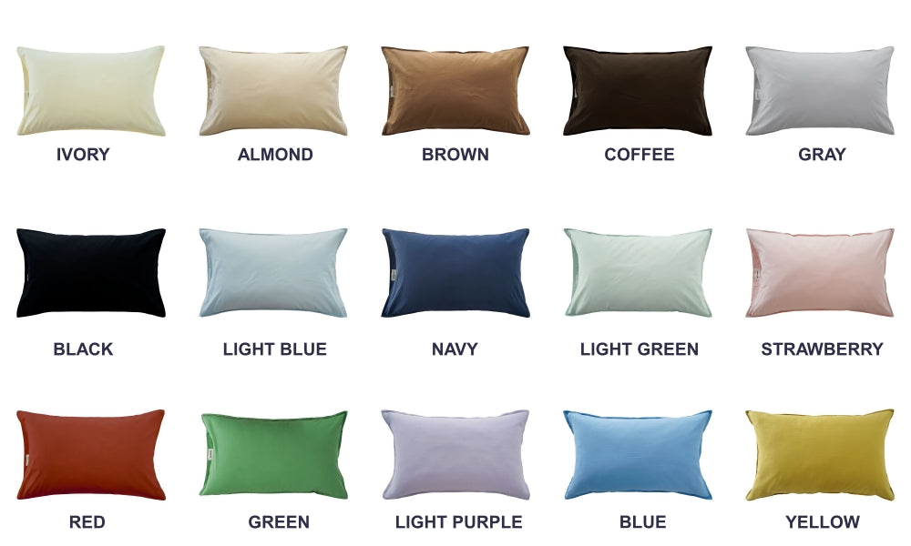 ピュアコットンニュアンスパステル枕カバー