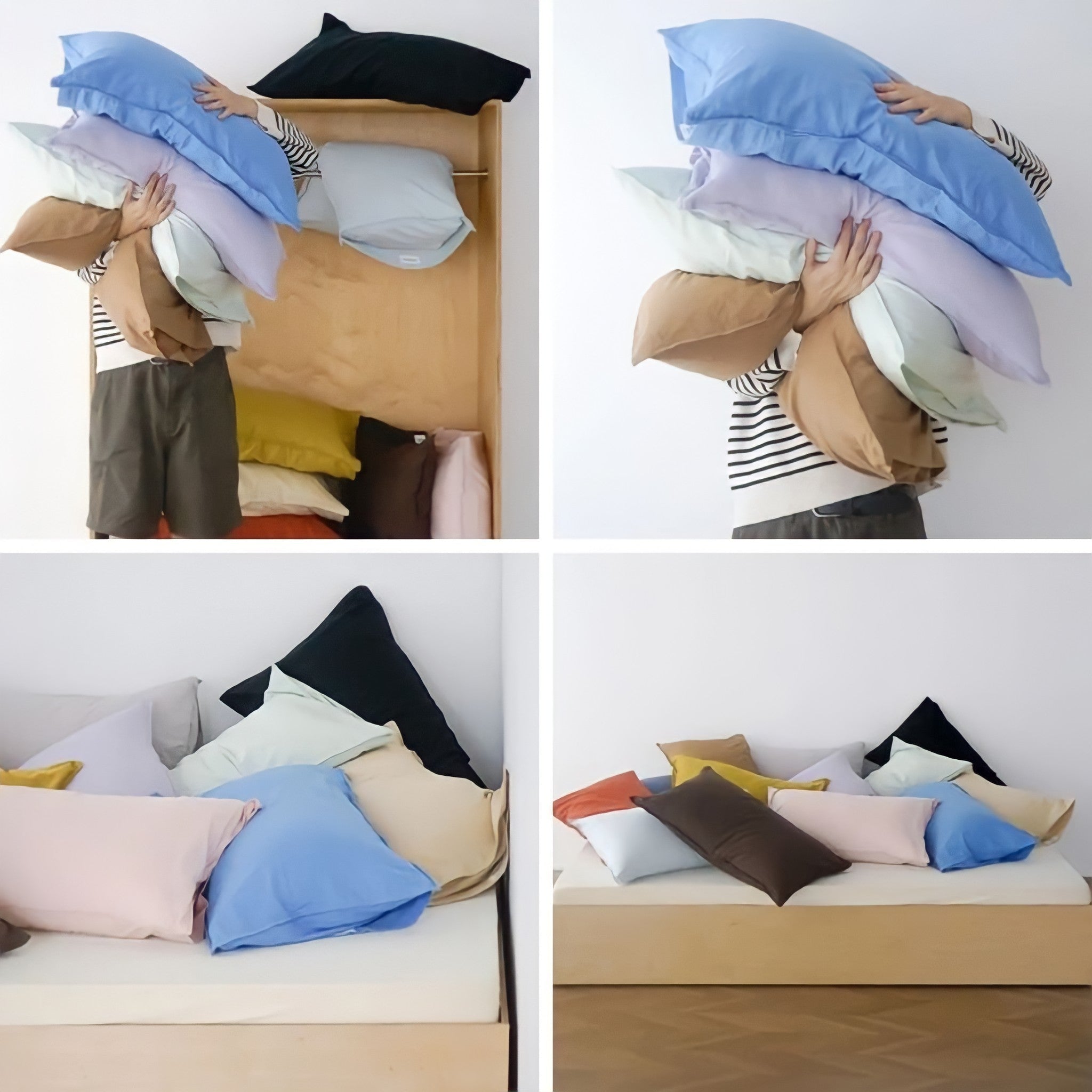 ピュアコットンニュアンスパステル枕カバー